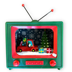 Musical Retro TV Snow Globe - Wondershop Target NWT Christmas